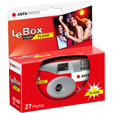 AgfaPhoto LeBox Single-Use Flash Camera (27 Exposures)