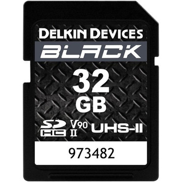 Delkin Devices 32GB BLACK UHS-II SDHC Memory Card