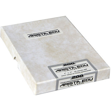 Arista EDU Ultra 200 Black and White Negative Film (4 x 5", 25 Sheets)