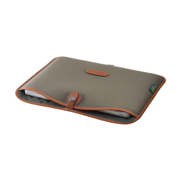 Billingham Thomas Slip Case Sage Fibernyte with Leather Trim