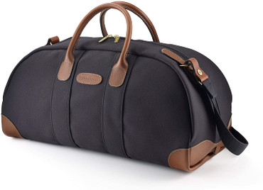 Billingham Weekender Duffle Bag (Black Fibrenyte/Tan Leather)
