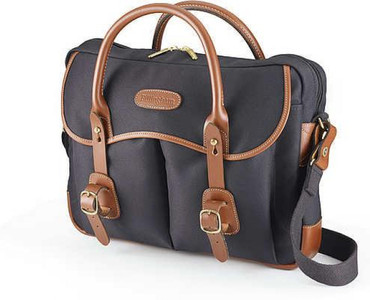 Billingham Thomas Briefcase & Laptop Bag (Black FibreNyte/Tan Leather)