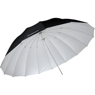 Westcott 7' Parabolic Umbrella, White/Black