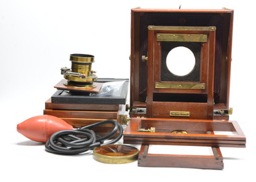 Pre-Owned - Seroco 5X7 w/Bausch & Lomb Seroco Rapid Rectilinear 5X7 (4250) Unicum Shutter Lens, Wooden Film Holders