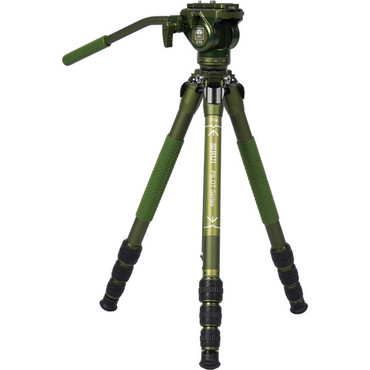 Sirui CT04 Pilot Series Tripod with CT5 Fluid Head Dark Green