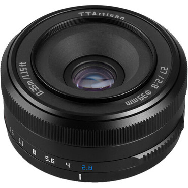 TTArtisan 27mm f/2.8 Lens (FUJIFILM X, Black) APS-C Format