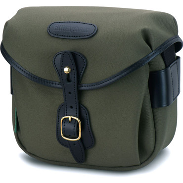 Billingham Hadley Digital Camera Shoulder Bag, Sage Fibrenyte-Black Leather Trim