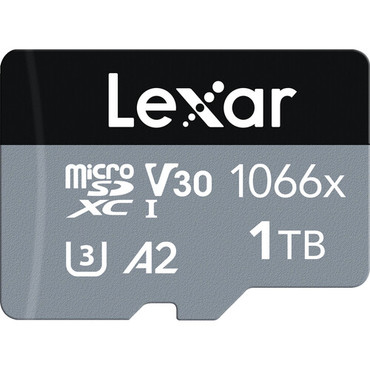 Lexar 1TB Professional 1066x UHS-I microSDXC Memory Card with SD Adapter (SILVER Series)