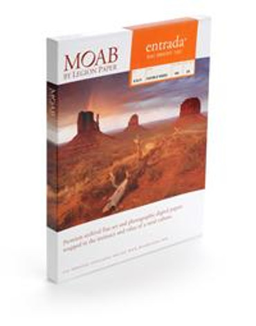 Moab Entrada Rag Bright 190 (Matte, 2-sided, 190 gsm) Paper for Inkjet - 4x6" (A6) - 50 Sheets