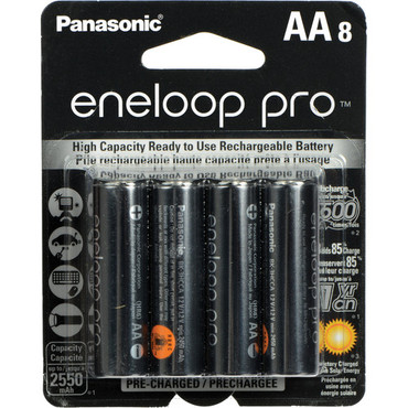 Panasonic - Eneloop pro AA Rechargeable Ni-MH BatterieS PRO (2550 mAh, Pack of 4)