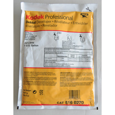 Kodak Dektol paper  Developer (1 Gallon) CAT 516-0270  19.4 oz