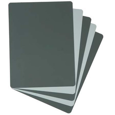 Zebra 2 Sided Grey Card,18% Grey/White,7.9"X5.9"