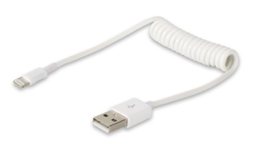 Spiral Data & Charging Cable For iPhone 5