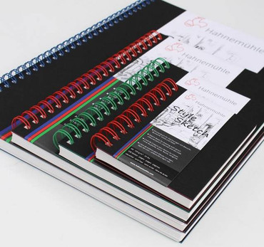 Hahnemuhle Style Sketch Book (A5 Size, 64 Sheets, Red Spiral)