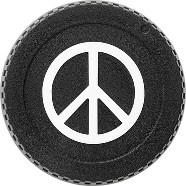 BlackRapid LensBling Peace Sign Front Body Cap for Canon Cameras