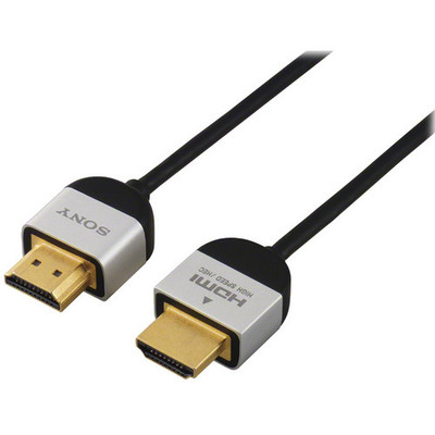Sony - DLC-HE20S Slim High Speed 4K/3D/Ethernet HDMI Cable - 6.6' (2 m)