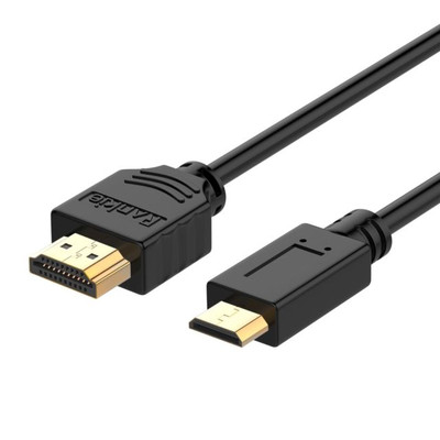 Mini HDMI to HDMI Cable, Rankie 6 Feet High-Speed Mini-HDMI to HDMI Cable