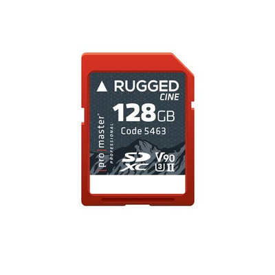 Promaster SDXC 128GB Rugged CINE UHS-II Memory Card V90