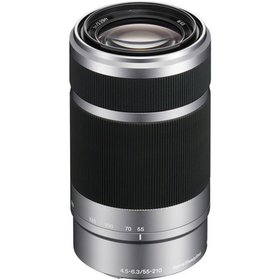 Sony - E 55-210mm f/4.5-6.3 OSS Lens (Silver)