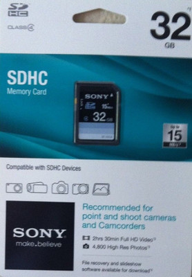 Sony - 32GB SDHC Class 100 22Mbs