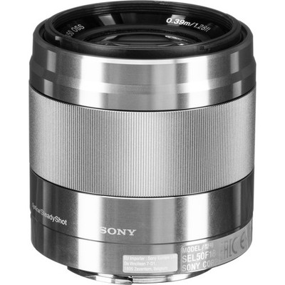 Sony - E 50mm f/1.8 OSS APS FORMAT Lens (Silver)