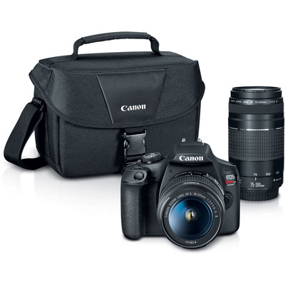 Canon EOS T7 DSLR Camera with 18-55mm and 75-300mm Lenses Canon EOS T7 DSLR Camera with 18-55mm and 75-300mm Lenses