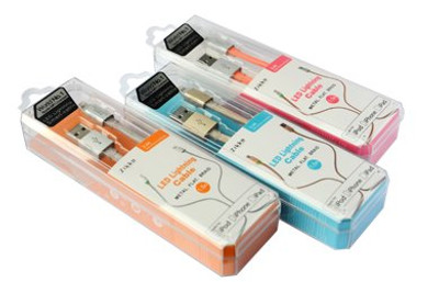 Zikko Smart LED Lightning USB Cable 1.5m / 5 feet - Pink