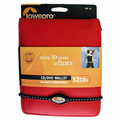 Lowepro - Mn 32 Cd/Dvd Wallet Red physical physical physical