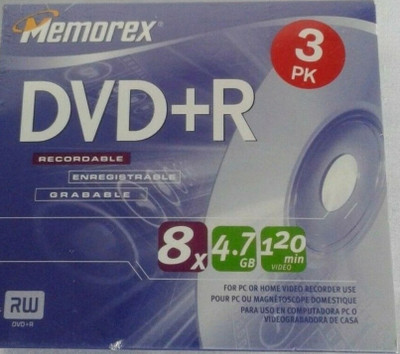 Dvd+R, 3Pk