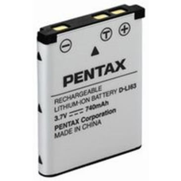 Pentax D-LI63 Rechargeable Lithium F/Optio M30, T30 & W30