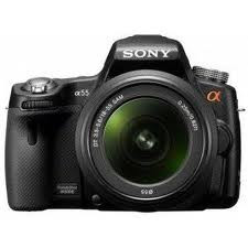 Sony - Alpha DSLR-SLT-A55 Digital Camera W/18-55