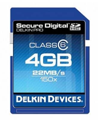 Delkin - SD 4GB/150x SPEED