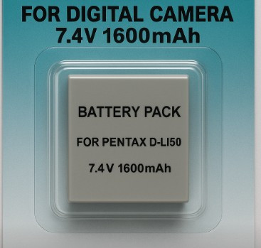 Digital Camera Batt F/ Pentax Dli50 7 4V1600m