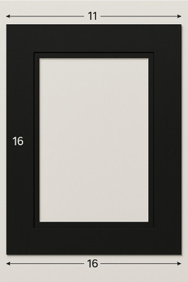 11X16 Black Dbl
