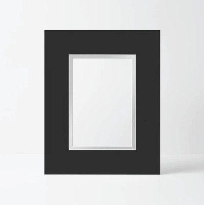8X12 Black Dbl