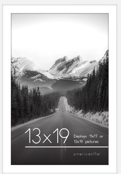 13X19" White Drift Profile #1 S/WH
