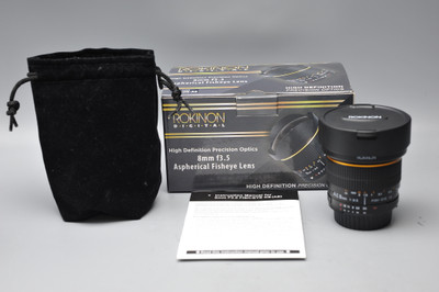 Pre-Owned - Rokinon 8mm f/3.5 Aspherical Fisheye Lens for Nikon