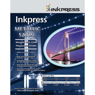 Metallic Satin,255 Gsm,17Inx100ft, Roll