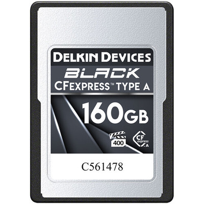 Delkin Devices 160GB BLACK CFexpress Type A Memory Card Delkin Devices 160GB BLACK CFexpress Type A Memory Card