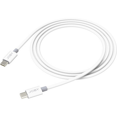 Joby - Charge & Sync USB Type-C to USB Type-C Cable (6.6', White)