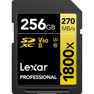 Lexar 256GB Professional 1667x UHS-II SDXC Memory Card
