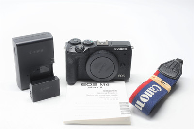 Pre-Owned - Canon EOS M6 Mark II Mirrorless Digital Camera W EF-M 18-55mm lens