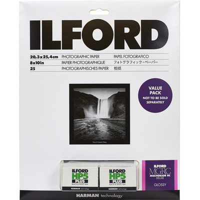 Ilford - MULTIGRADE RC Deluxe Paper and HP5 Plus Value Pack (Glossy, 8 x 10", 25 Sheets)