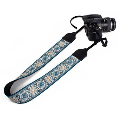 Perri's Leathers CSCB-80 2" Jacquard Camera Strap Crossbody Blue Mandala Perri's Leathers CSCB-80 2" Jacquard Camera Strap Crossbody Blue Mandala