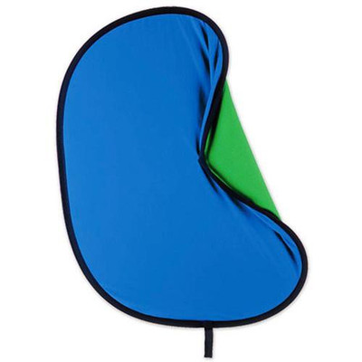 Westcott - 5x6' - Chromakey Blue/Green 2-in-1 Illuminator Muslin Background Kit with Stand