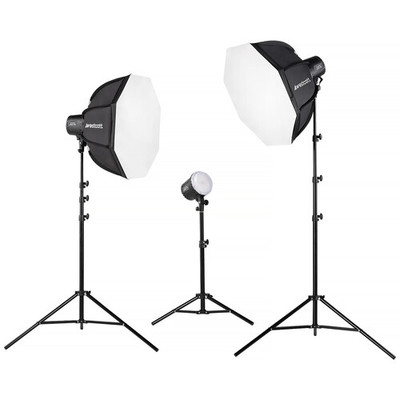 Westcott - U60-B Bi-Color LED Monolight with Octabox (3-Light Kit)