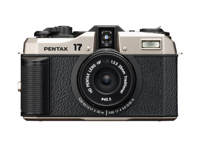 Pentax 17 Dark Silver Body Kit Film Camera w/3 rolls of fuji 400-36 film