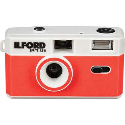 Ilford - Sprite 35-II Film Camera (Silver & Red)
