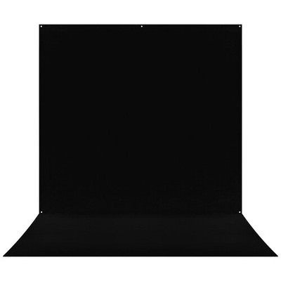 Westcott - X-Drop Pro Wrinkle-Resistant Backdrop Sweep (Rich Black, 8 x 13')