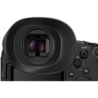 Canon ER-iE Eyecup is the larger, asymmetrical version of this eyecup, which also fits the EOS R1.